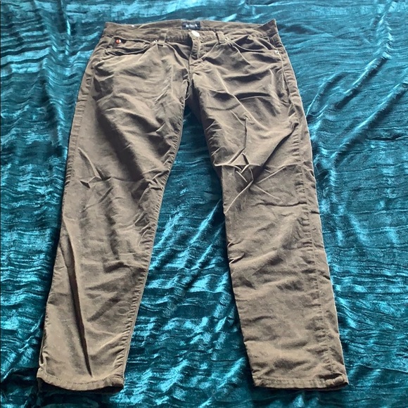 Hudson Finn Boy Skinny Corduroy Pants Olive Green - Picture 3 of 9